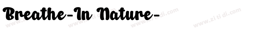 Breathe-In Nature字体转换